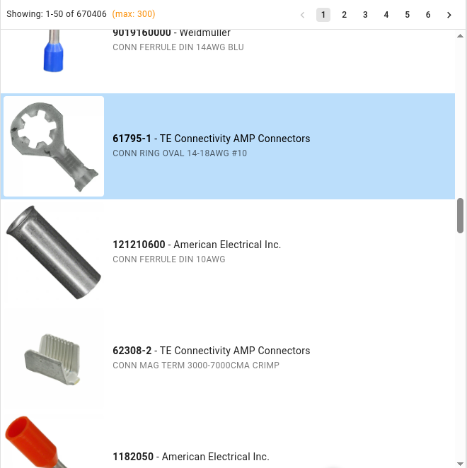 DigiKey Search Results