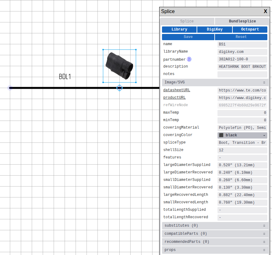 Bundle Splice in Inspector